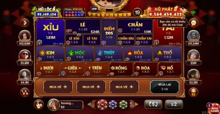 Phần thưởng rõ ràng trong keno 123b