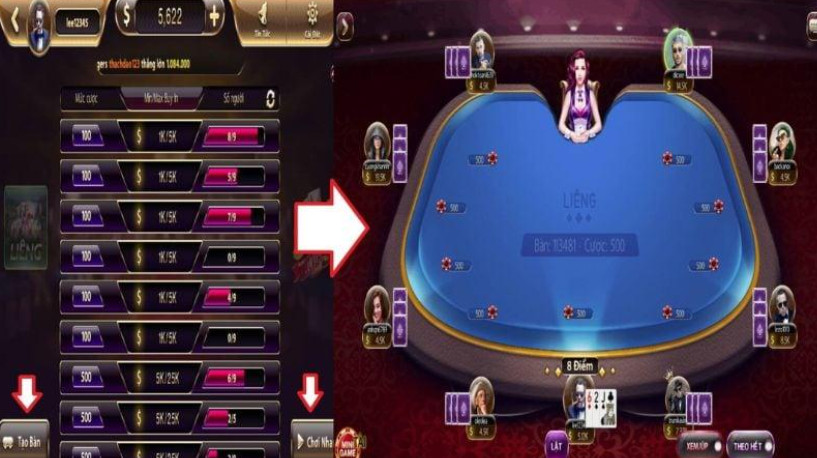 Cách tính tiền trong Liêng 123b